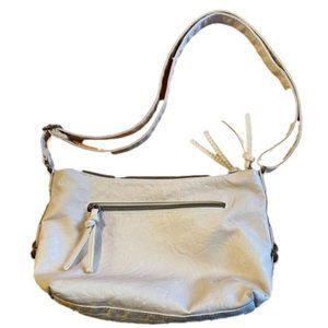 Stone & Co cream colored PU Leather shoulder purse
